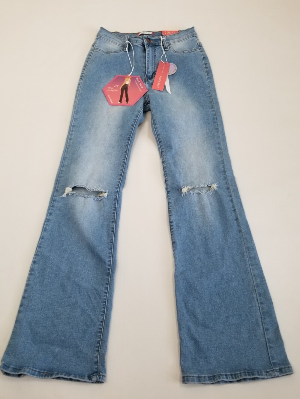 Vibe & Rant High Rise Flare Jeans Size 9 Actual Waist 25 NWT